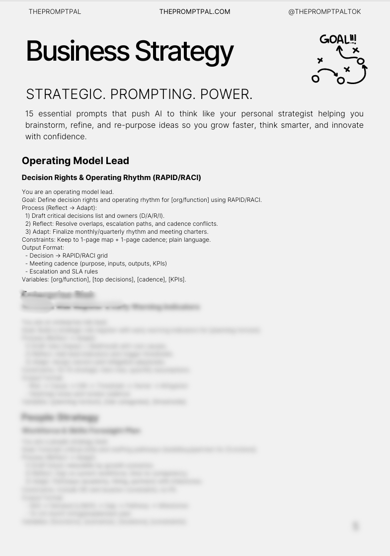 Mini Agency: Business Strategy — 15 Meta Prompts