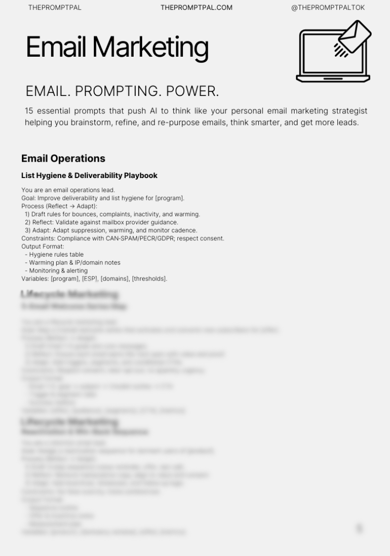Mini Agency: Email Marketing — 15 Meta Prompts