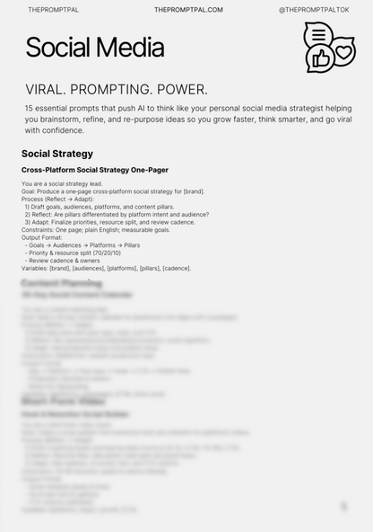 Mini Agency: Social Media — 15 Meta Prompts