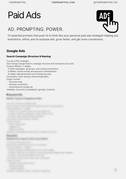 Mini Agency: Paid Ads — 15 Meta Prompts