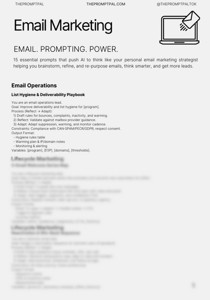 Mini Agency: Email Marketing — 15 Meta Prompts