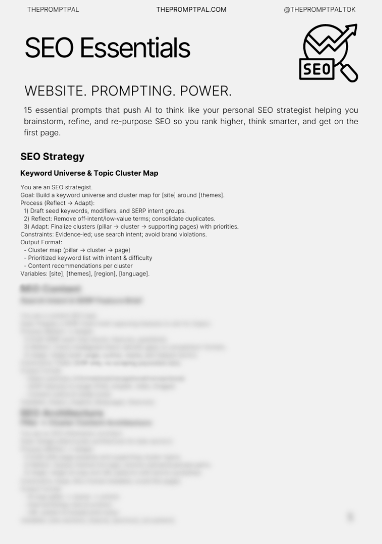 Mini Agency: SEO Strategy — 15 Meta Prompts